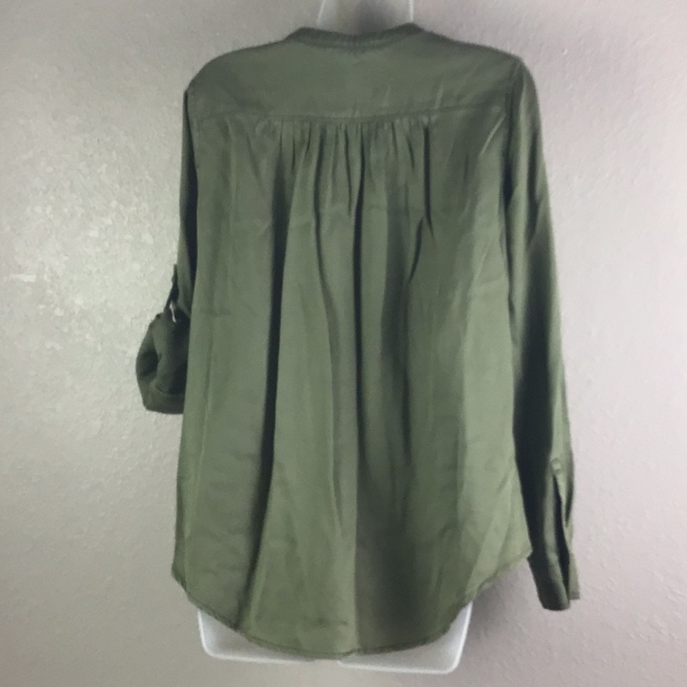 Anthropologie Holding Horses Sageleaf Button Front Twill Shirt Women’s XS - Picture 5 of 8